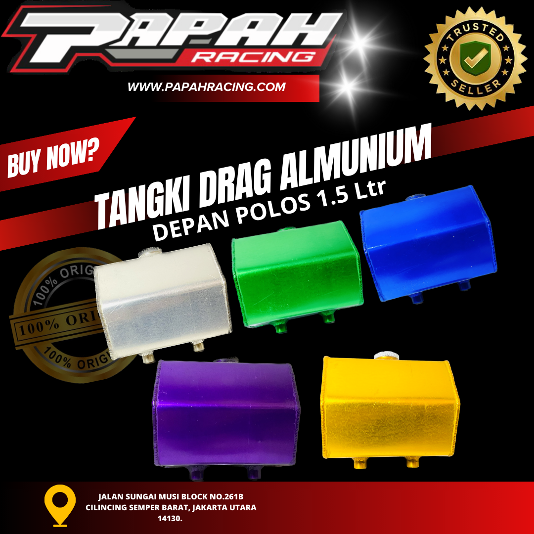 TANGKI DRAG ALMUNIUM DEPAN POLOS 1.5Ltr